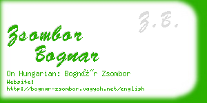 zsombor bognar business card